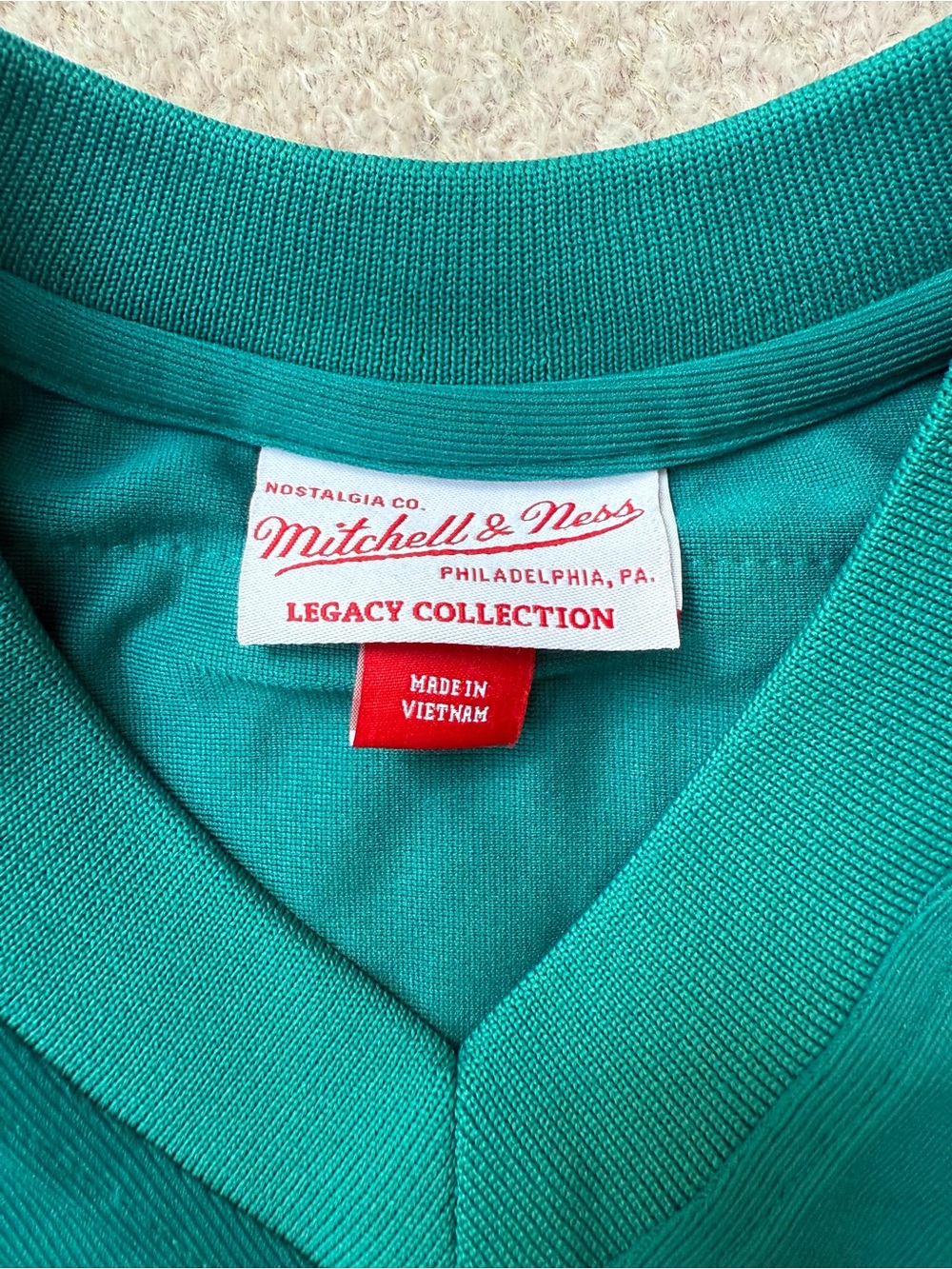 Mitchell & Ness Teal Short-Sleeve Team Jersey - Picture 2 of 4